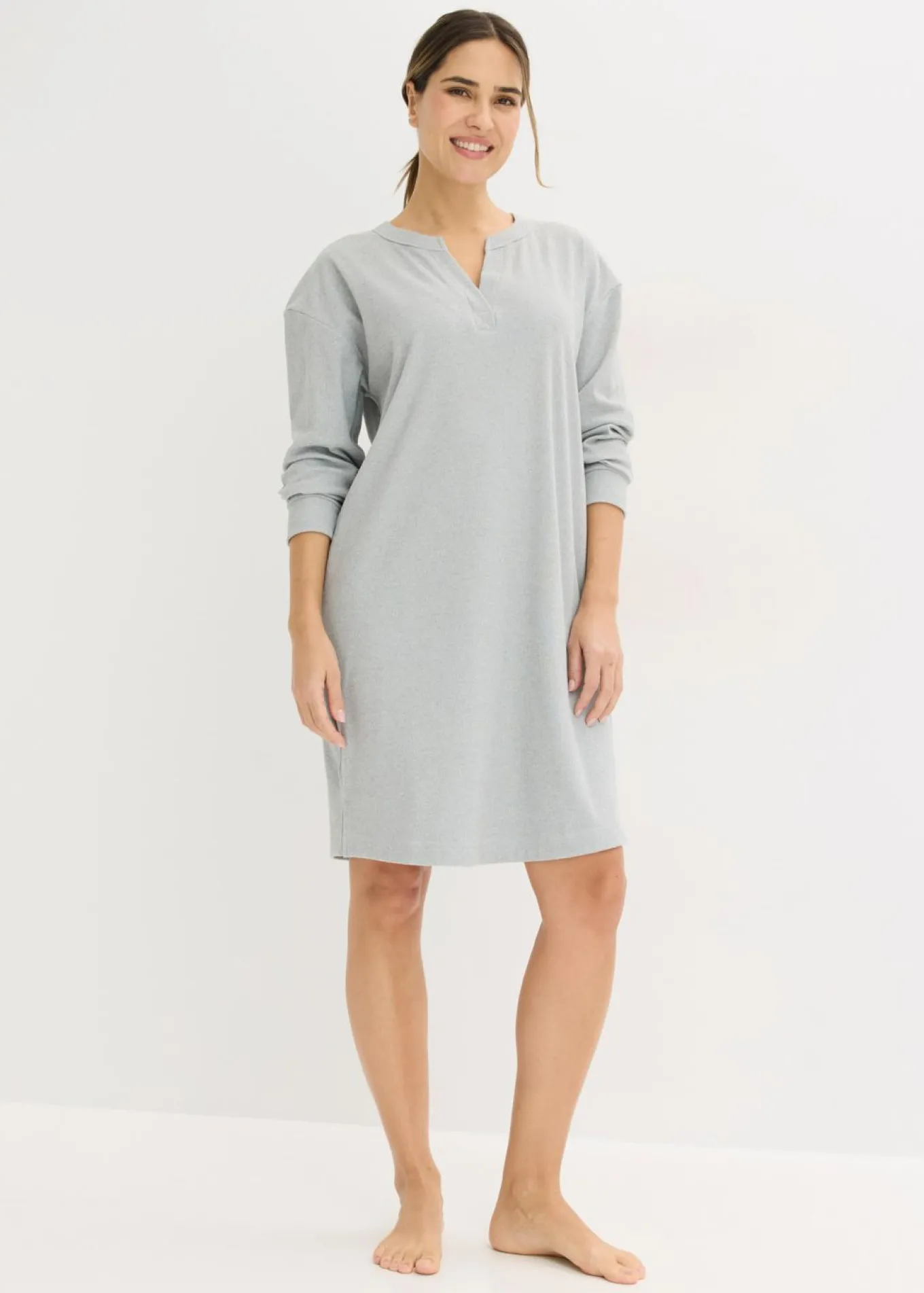 Vestido para casa de punto elástico suave