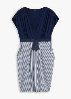 Vestido peplum con lazo en la cintura