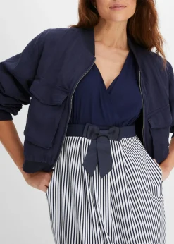 Vestido peplum con lazo en la cintura