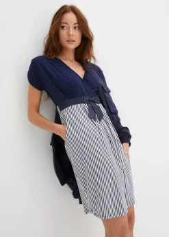 Vestido peplum con lazo en la cintura