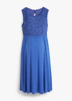 Vestido premamá con encaje de punto