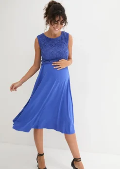 Vestido premamá con encaje de punto