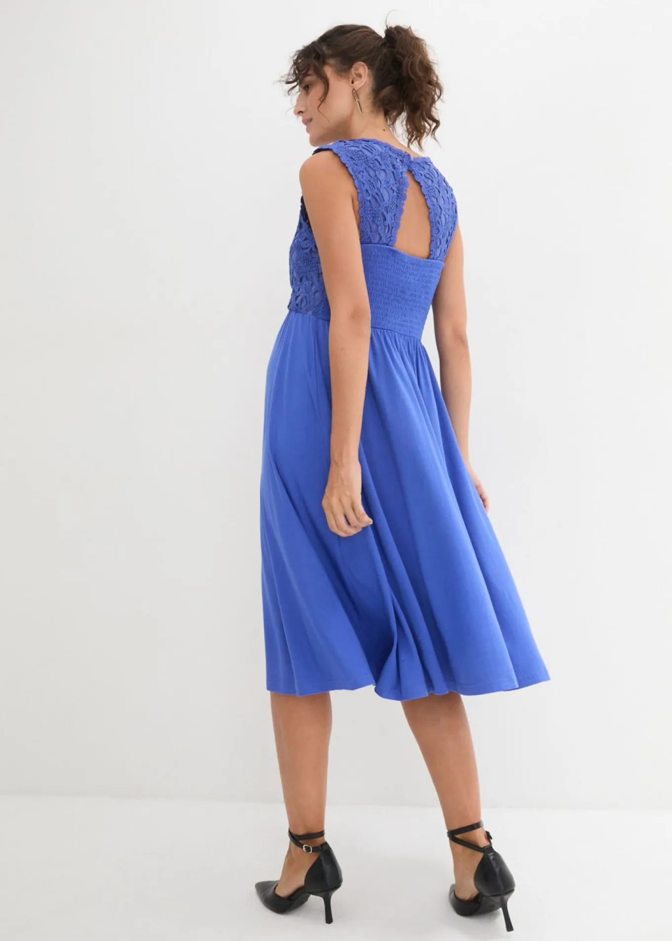 Vestido premamá con encaje de punto