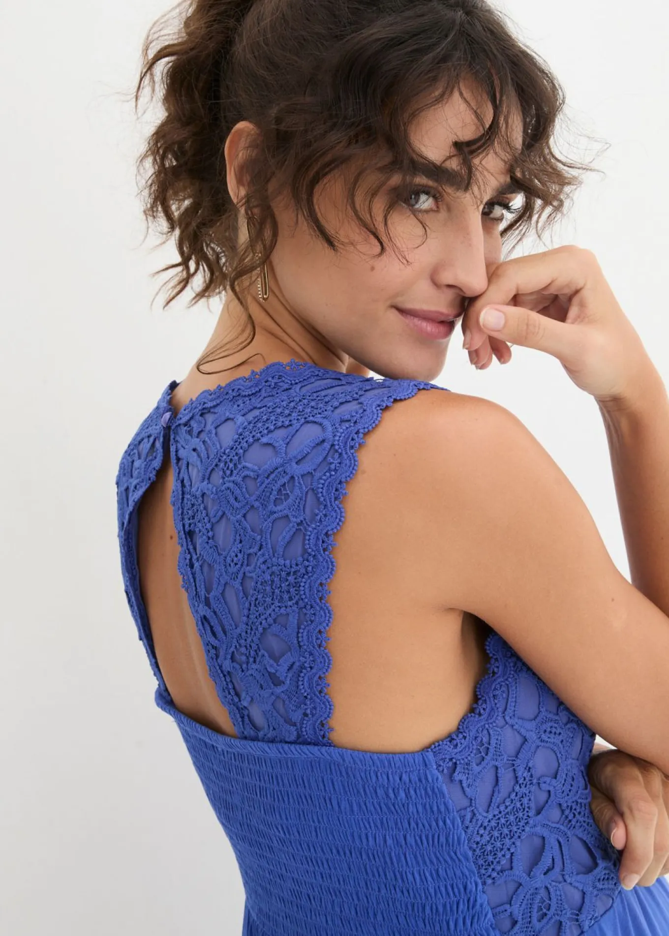 Vestido premamá con encaje de punto