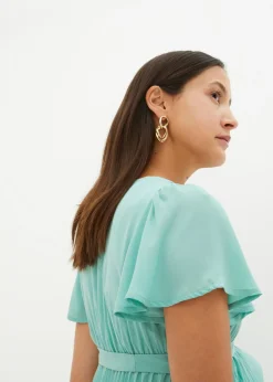 Vestido premamá con plisado