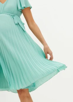 Vestido premamá con plisado