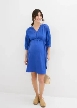 Vestido premamá de muselina de algodón puro