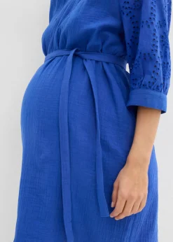 Vestido premamá de muselina de algodón puro