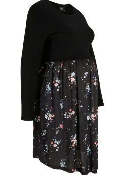 Vestido premamá de punto y viscosa