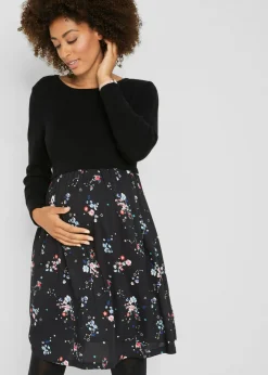 Vestido premamá de punto y viscosa