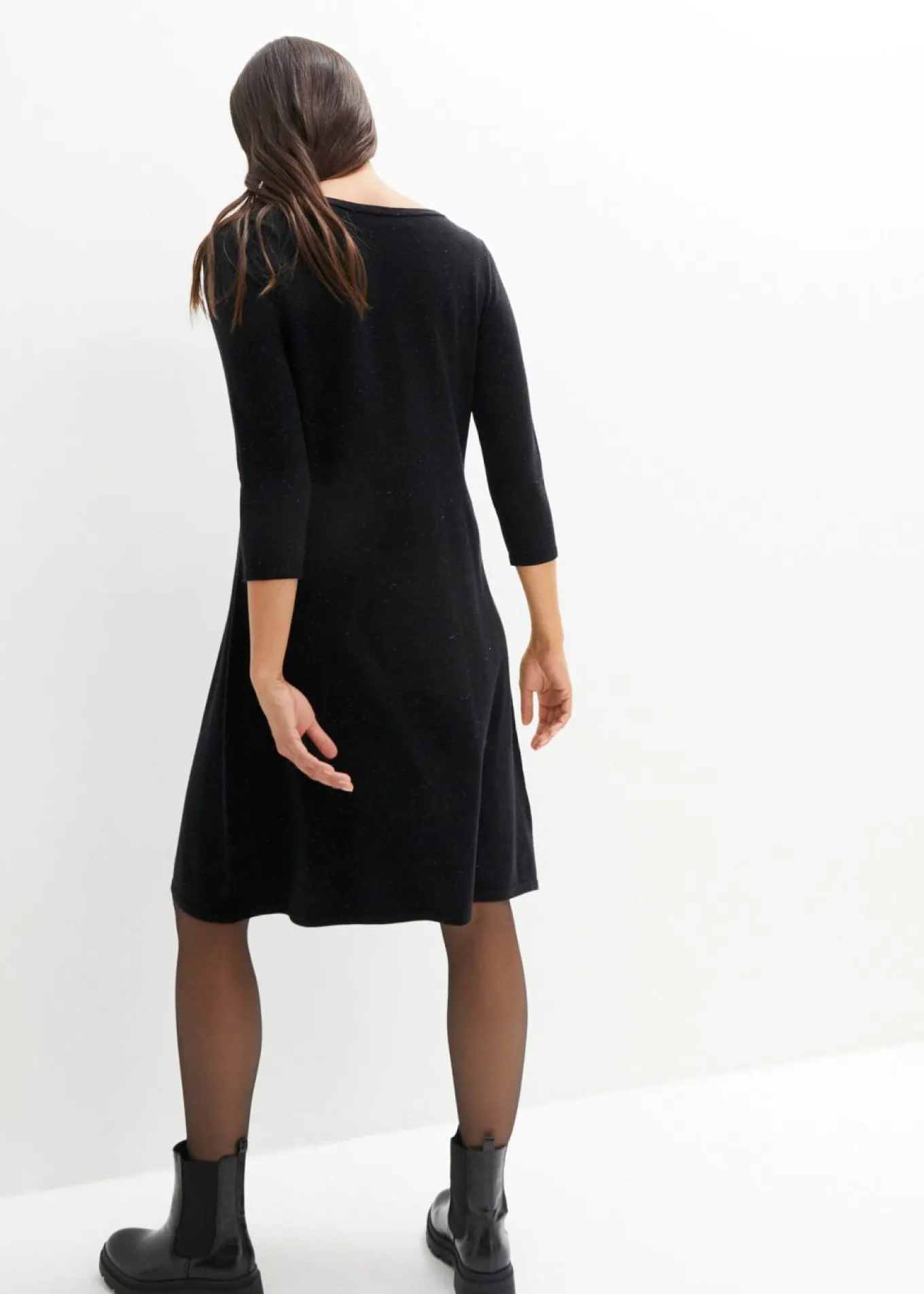 Vestido premamá y de lactancia 2 en 1 con hilo brillante