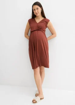 Vestido premamá/de lactancia 2 en 1 de mezcla suave de modal