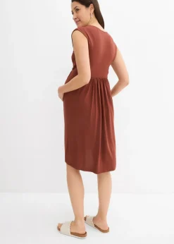 Vestido premamá/de lactancia 2 en 1 de mezcla suave de modal
