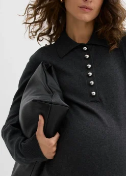 Vestido premamá/de lactancia de punto fino de algodón orgánico
