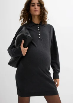 Vestido premamá/de lactancia de punto fino de algodón orgánico