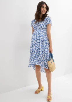 Vestido premamá/de lactancia 2 en 1 de viscosa fluida