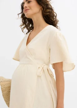 Vestido premamá/de lactancia de muselina de algodón