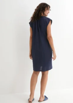 Vestido premamá/de lactancia 2 en 1 de muselina de algodón