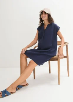 Vestido premamá/de lactancia 2 en 1 de muselina de algodón