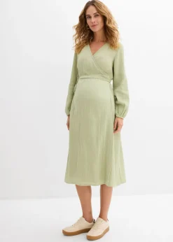 Vestido premamá/de lactancia 2 en 1 de muselina de algodón