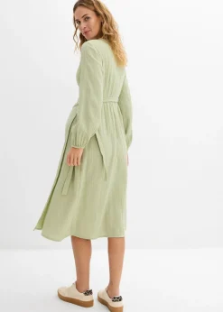 Vestido premamá/de lactancia 2 en 1 de muselina de algodón