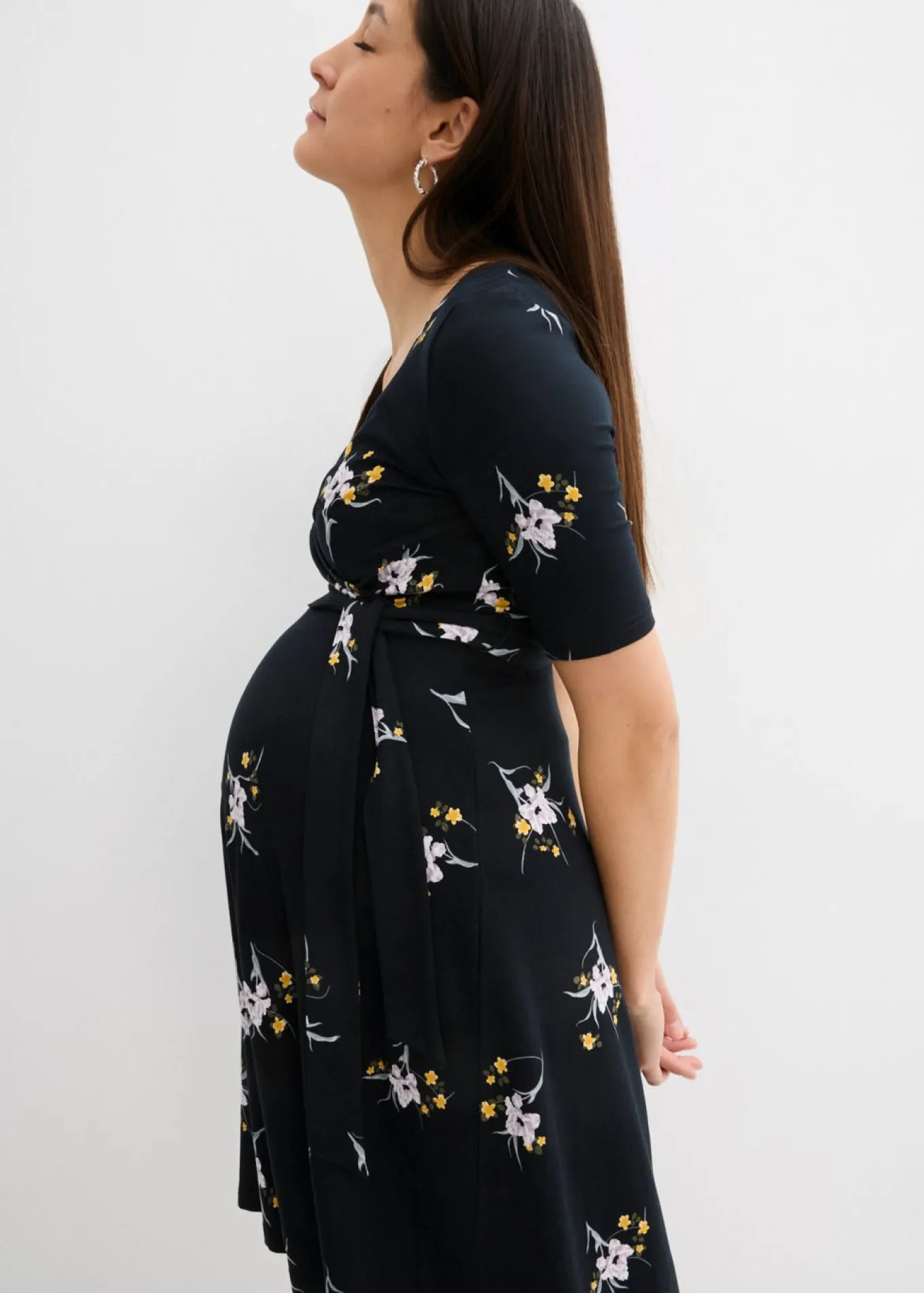 Vestido premamá/de lactancia de viscosa suave