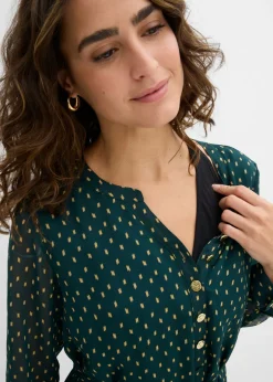 Vestido premamá/de lactancia 2 en 1 de gasa