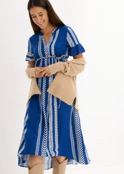 Vestido premamá/de lactancia 2 en 1 de viscosa fluida