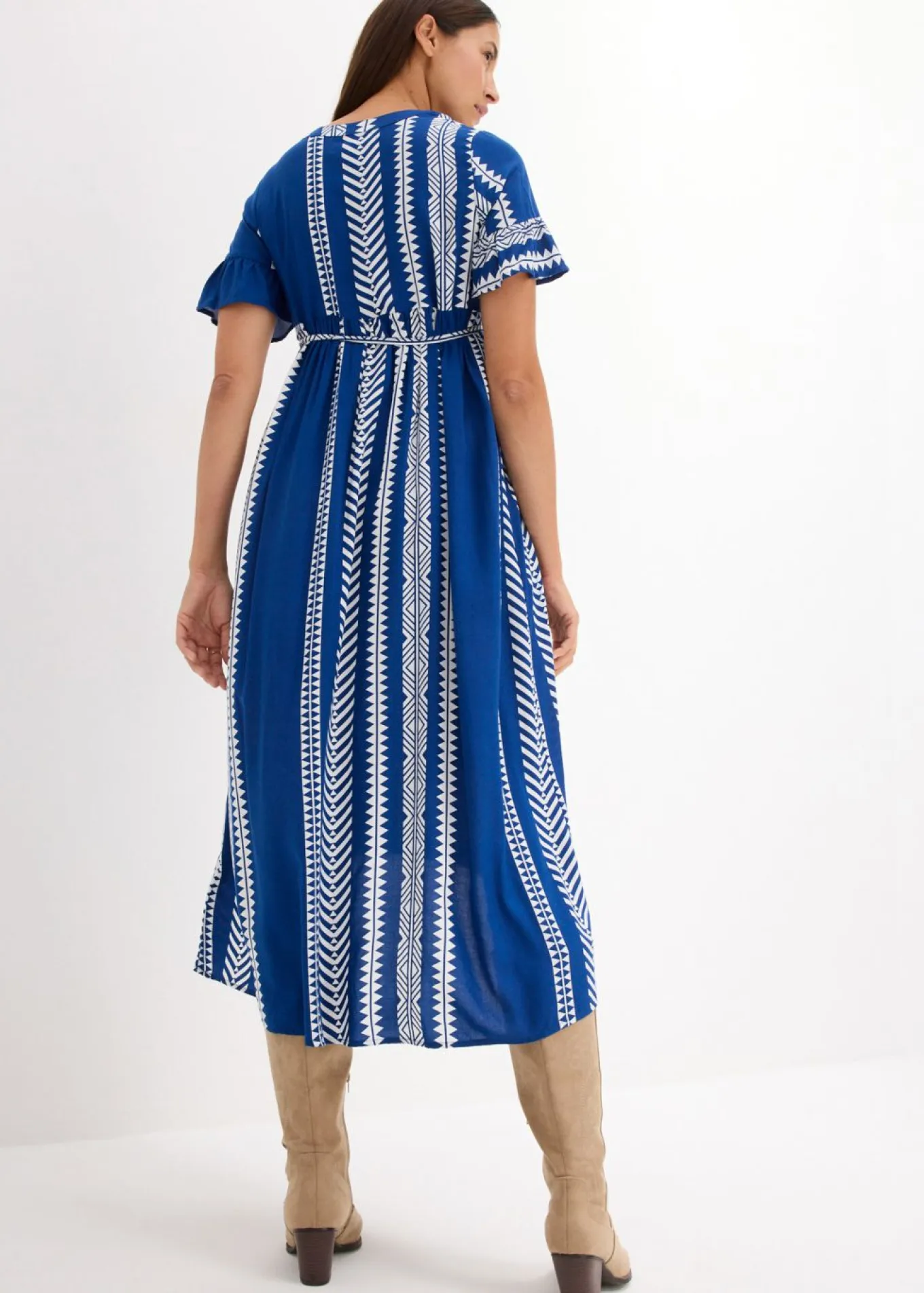 Vestido premamá/de lactancia 2 en 1 de viscosa fluida