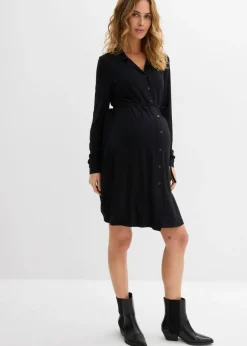 Vestido premamá/de lactancia 2 en 1 de punto de viscosa