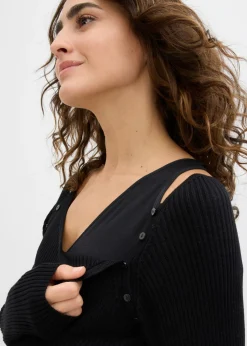 Vestido premamá/de lactancia de punto