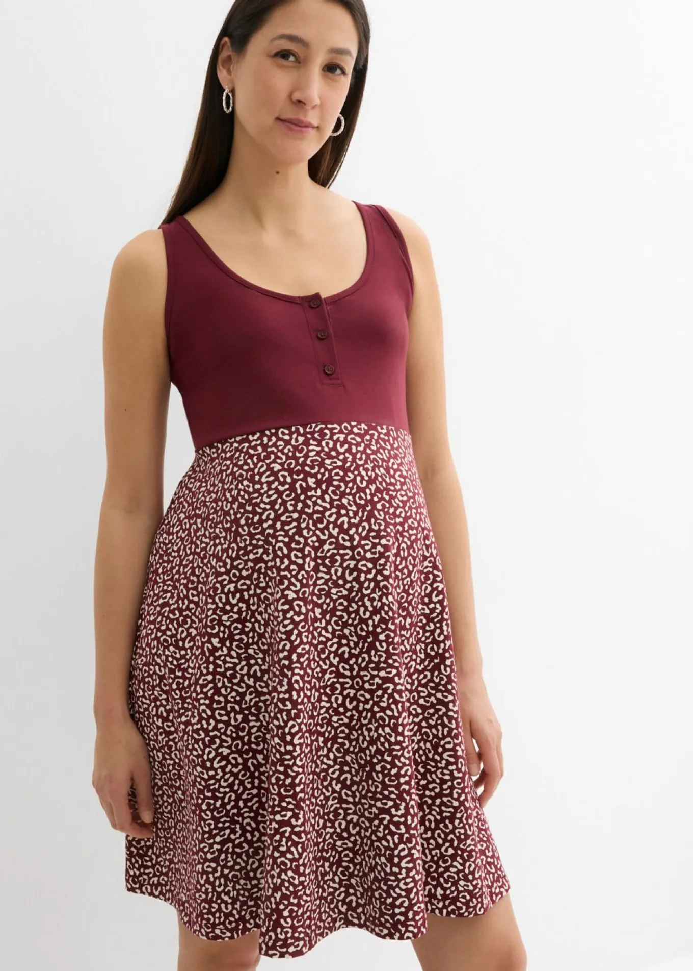 Vestido premamá/de lactancia 2 en 1 de algodón orgánico