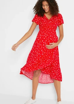 Vestido premamá/de lactancia 2 en 1 de crepé de viscosa