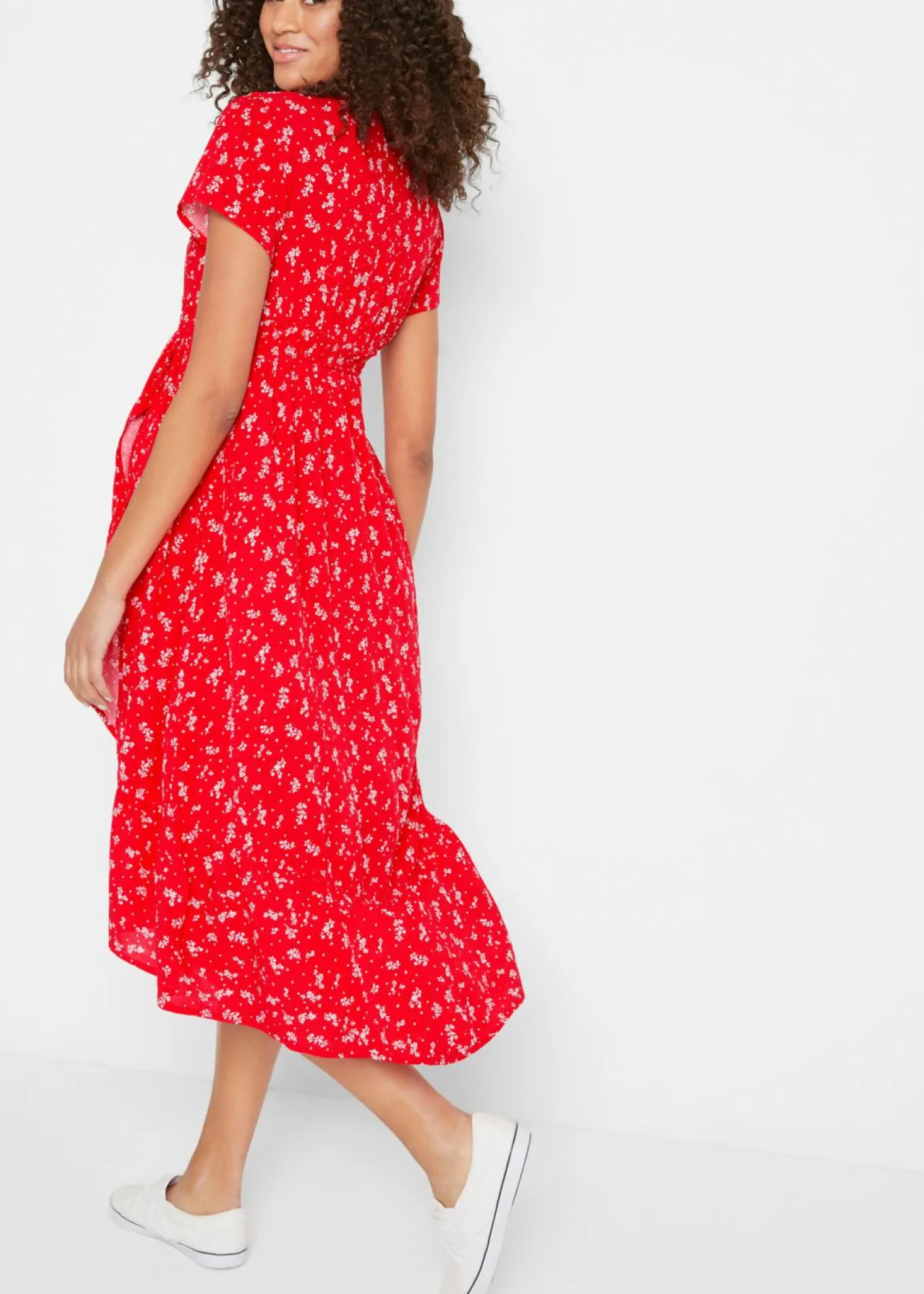 Vestido premamá/de lactancia 2 en 1 de crepé de viscosa