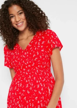 Vestido premamá/de lactancia 2 en 1 de crepé de viscosa