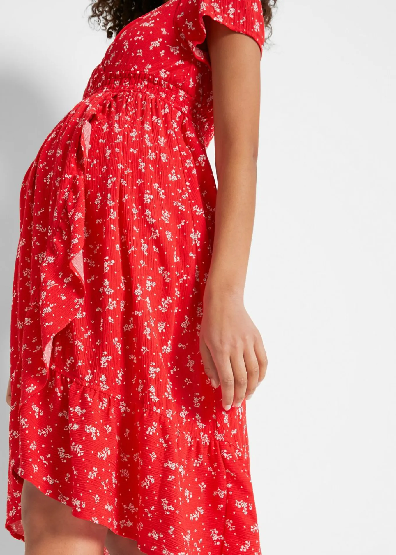 Vestido premamá/de lactancia 2 en 1 de crepé de viscosa