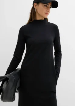 Vestido Punto di Roma con cuello alto