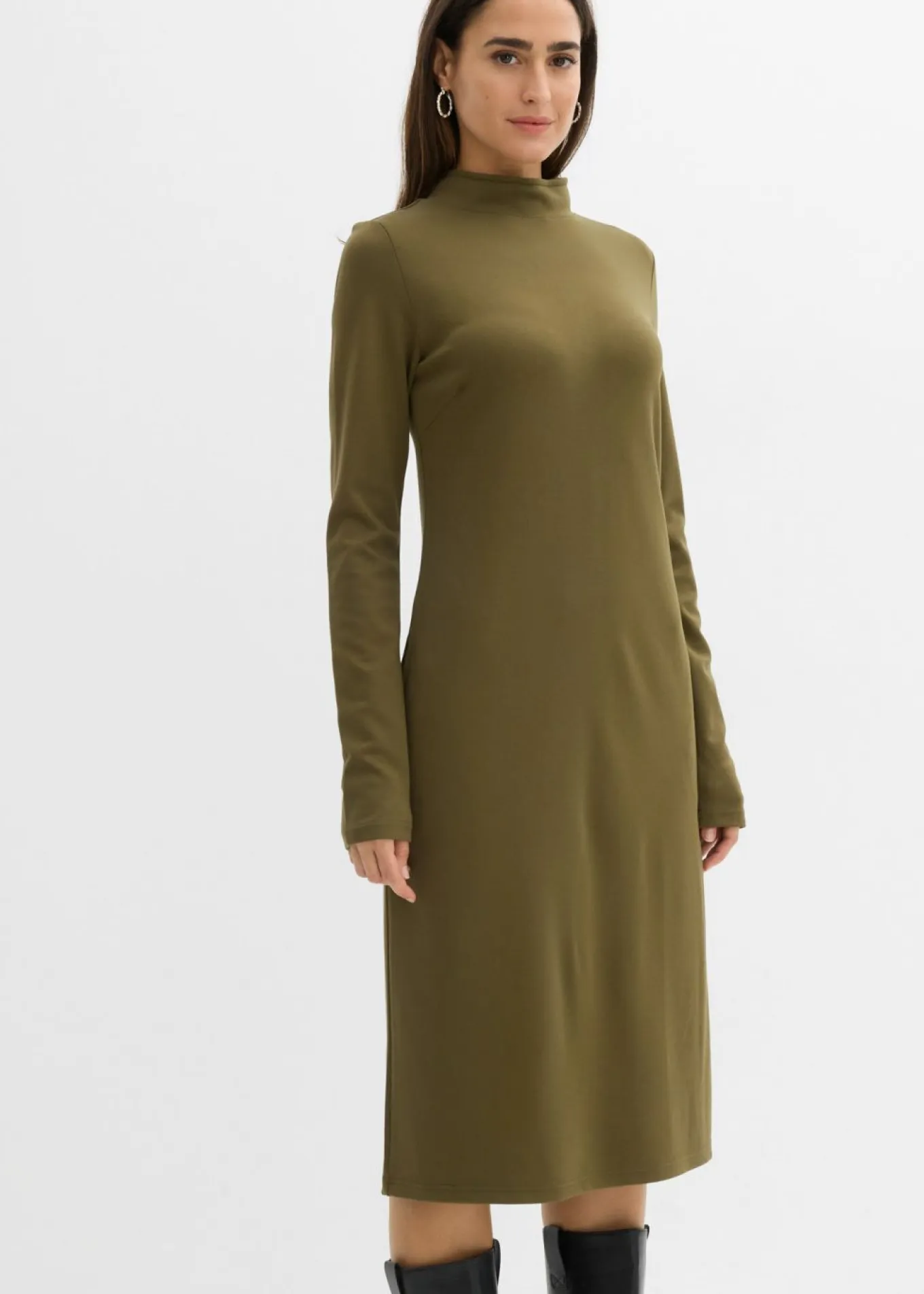 Vestido Punto di Roma con cuello alto
