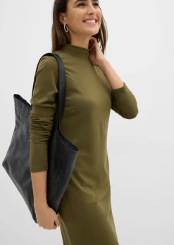 Vestido Punto di Roma con cuello alto