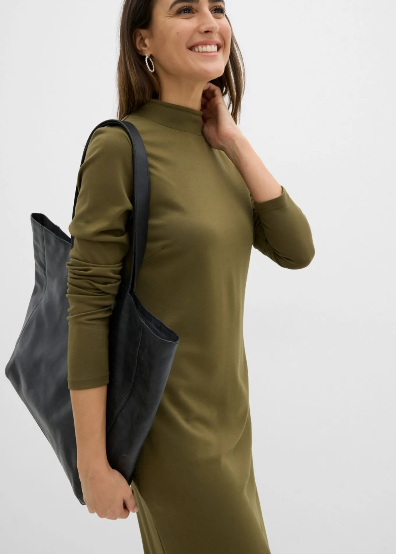 Vestido Punto di Roma con cuello alto