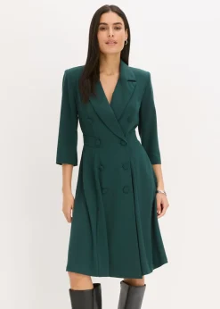 Vestido tipo americana con falda acampanada