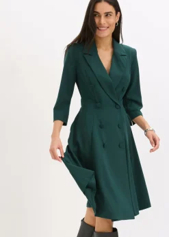 Vestido tipo americana con falda acampanada