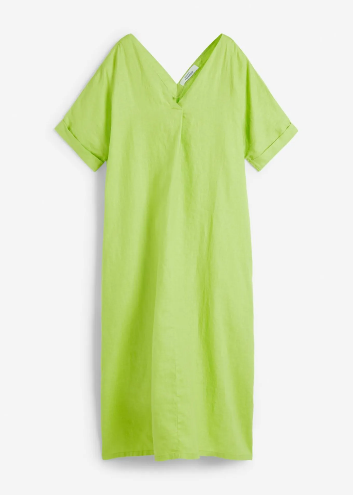 Vestido tipo caftán de lino puro