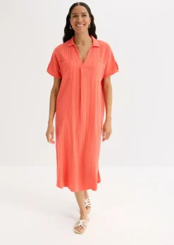 Vestido tipo caftán de muselina suave