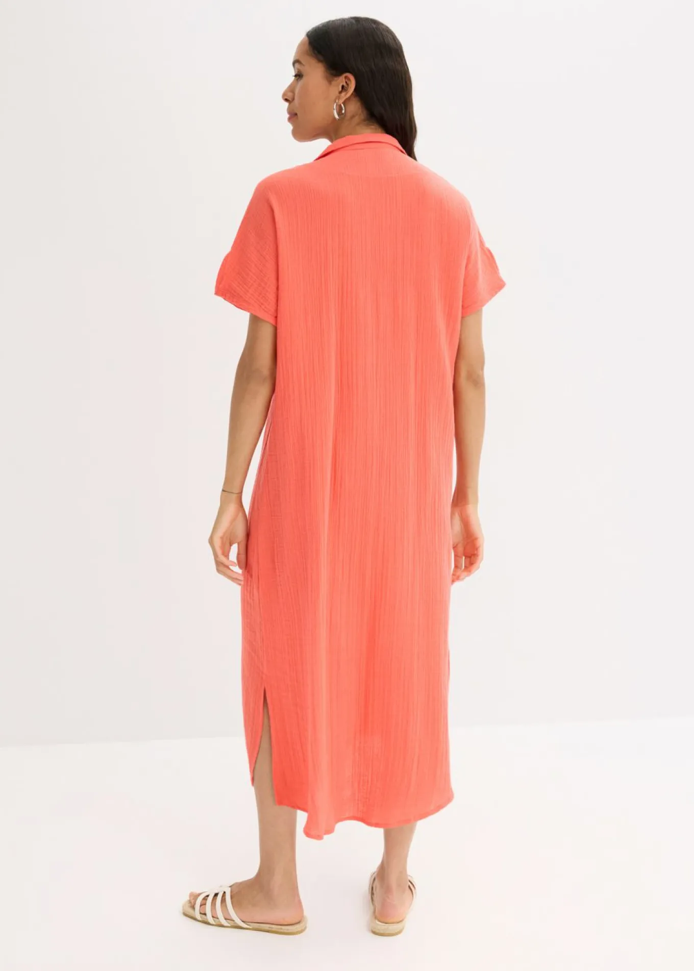Vestido tipo caftán de muselina suave