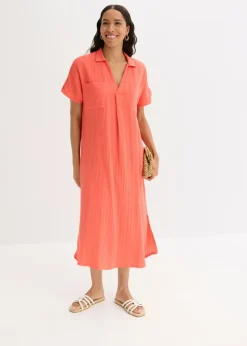 Vestido tipo caftán de muselina suave