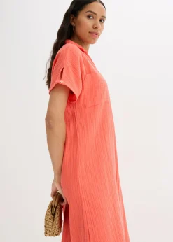 Vestido tipo caftán de muselina suave
