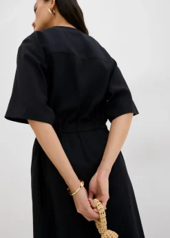 Vestido tipo caftán de viscosa fina