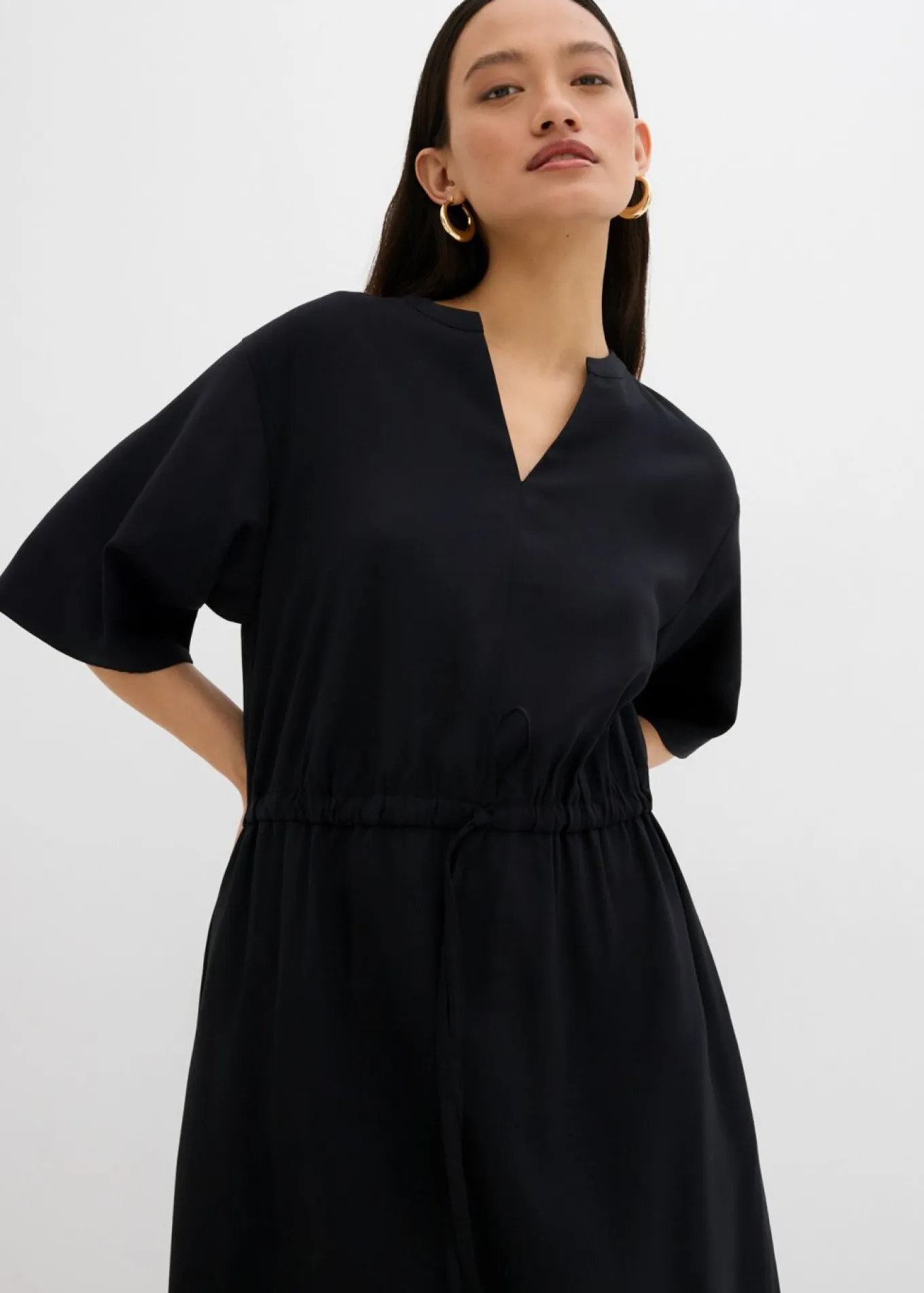 Vestido tipo caftán de viscosa fina