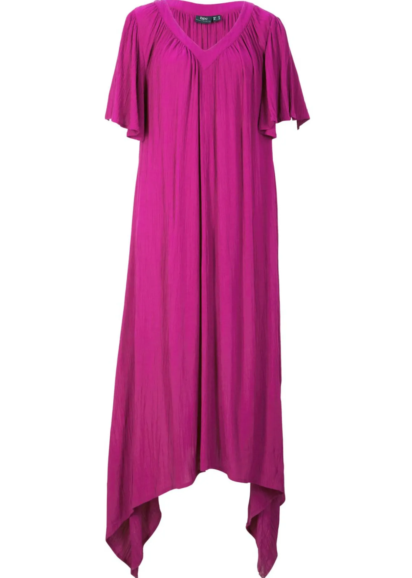 Vestido tipo caftán en tejido de crepé